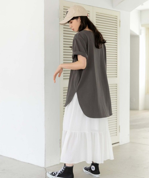 fifth（フィフス）の「ティアードミディ丈スカート（スカート・レディース・ホワイト/ブラック/ミント・M）」の19枚目の写真