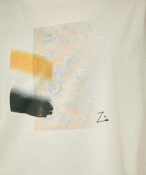 CITY TOKYO（シティトウキョウ）の「ZOE ART GRAPHIC TEE（Tシャツ/カットソー・レディース・ホワイト/グレイッシュベージュ・FREE）」の12枚目の写真