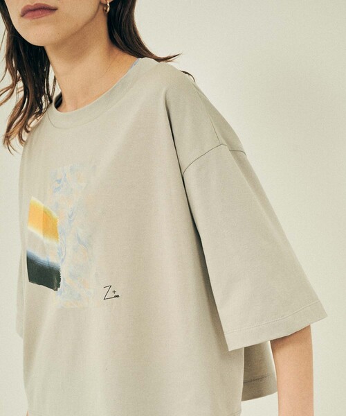 CITY TOKYO（シティトウキョウ）の「ZOE ART GRAPHIC TEE（Tシャツ/カットソー・レディース・ホワイト/グレイッシュベージュ・FREE）」の22枚目の写真