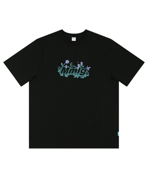 87mm（87mm）の「【87MM / Mmlg】MELGE LAWN HF-T / パルチムエムエム Mmlg ローンフラワー グラフィック ロゴ Tシャツ（Tシャツ/カットソー・レディース・ブラック/ミント/ナチュラル・SMALL/MEDIUM/LARGE）」の2枚目の写真