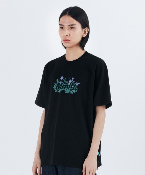 87mm（87mm）の「【87MM / Mmlg】MELGE LAWN HF-T / パルチムエムエム Mmlg ローンフラワー グラフィック ロゴ Tシャツ（Tシャツ/カットソー・レディース・ブラック/ミント/ナチュラル・SMALL/MEDIUM/LARGE）」の4枚目の写真