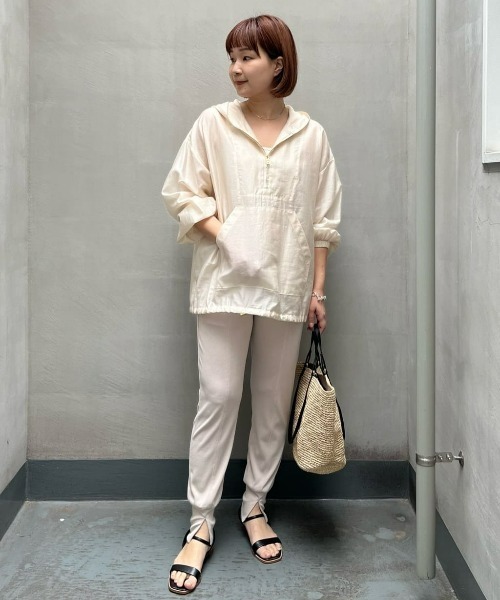 RIVE DROITE(リヴドロワ)の「WEB限定/エステルフライスジョガーパン(その他パンツ・レディース・ブラック/ベージュ・FREE)」の8枚目の写真