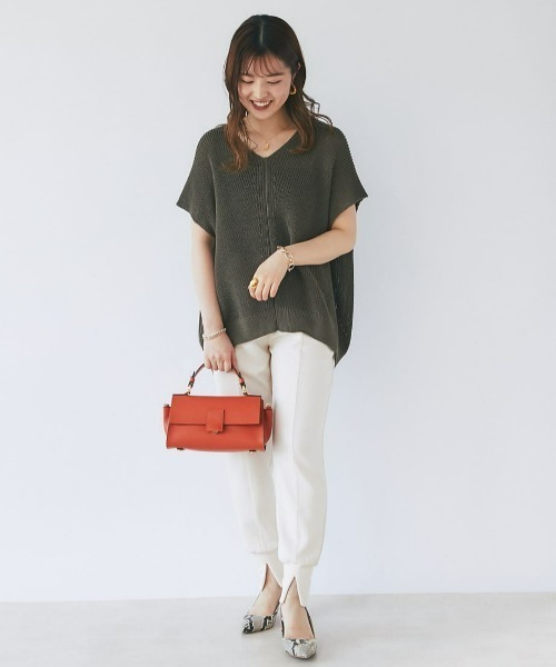 RIVE DROITE(リヴドロワ)の「WEB限定/エステルフライスジョガーパン(その他パンツ・レディース・ブラック/ベージュ・FREE)」の6枚目の写真