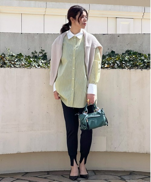 RIVE DROITE(リヴドロワ)の「WEB限定/エステルフライスジョガーパン(その他パンツ・レディース・ブラック/ベージュ・FREE)」の7枚目の写真