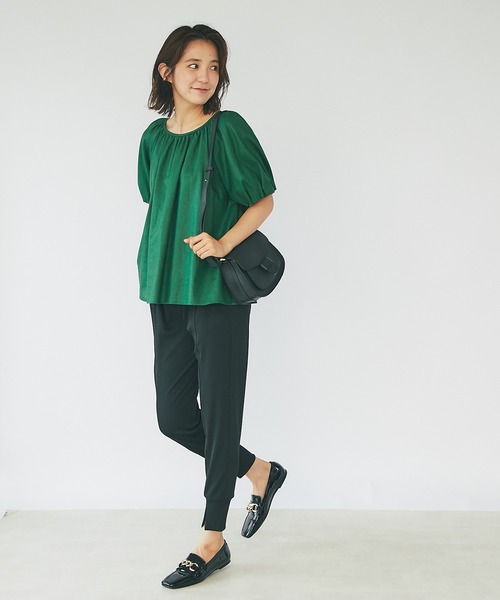 RIVE DROITE(リヴドロワ)の「WEB限定/エステルフライスジョガーパン(その他パンツ・レディース・ブラック/ベージュ・FREE)」の13枚目の写真