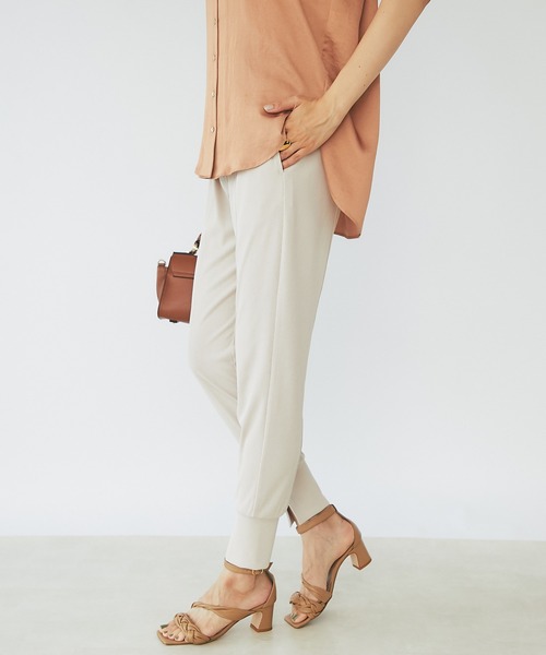 RIVE DROITE(リヴドロワ)の「WEB限定/エステルフライスジョガーパン(その他パンツ・レディース・ブラック/ベージュ・FREE)」の9枚目の写真