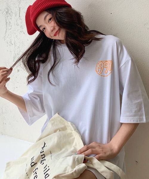 meJane（ミージェーン）の「コミックバックプリントTシャツ（Tシャツ/カットソー・レディース・ホワイト/ピンク/コーラル・FREE）」の14枚目の写真