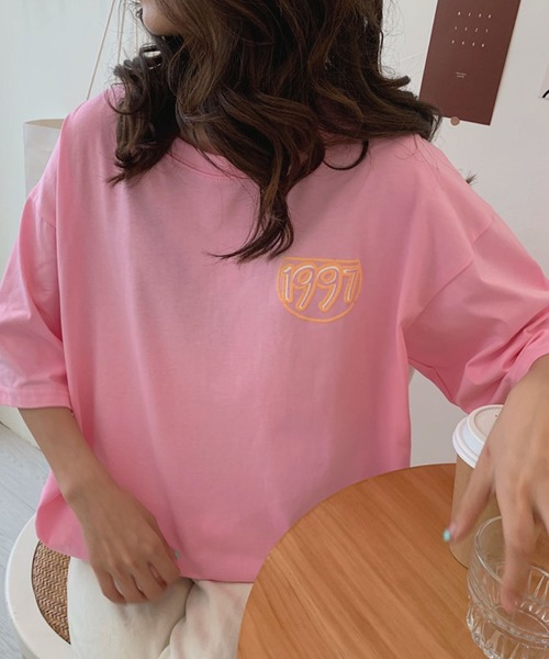 meJane（ミージェーン）の「コミックバックプリントTシャツ（Tシャツ/カットソー・レディース・ホワイト/ピンク/コーラル・FREE）」の15枚目の写真