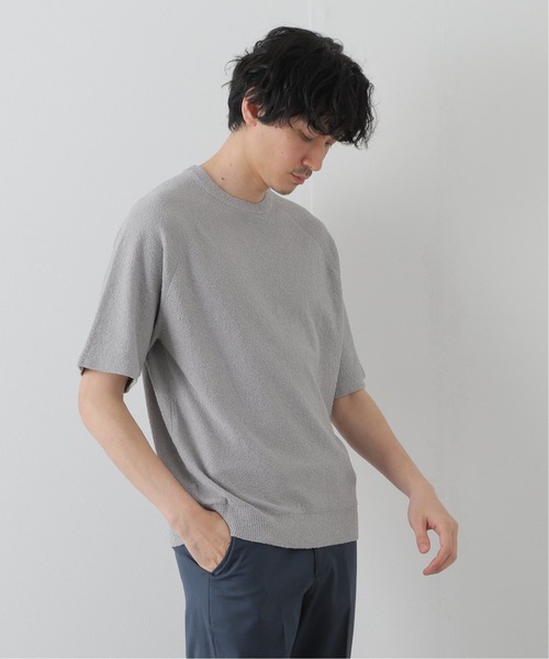 walenode（ウェルノード）の「【walenode / ウェルノード 】ペーパーパイルラグランスリーブT（ニット/セーター・メンズ・ネイビー/グレー/ブルー系その他・1/2）」の19枚目の写真