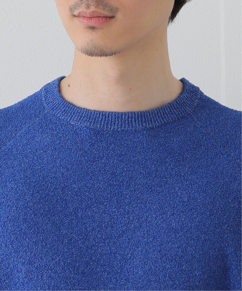 walenode（ウェルノード）の「【walenode / ウェルノード 】ペーパーパイルラグランスリーブT（ニット/セーター・メンズ・ネイビー/グレー/ブルー系その他・1/2）」の13枚目の写真