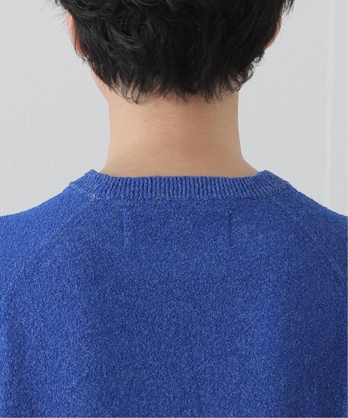 walenode（ウェルノード）の「【walenode / ウェルノード 】ペーパーパイルラグランスリーブT（ニット/セーター・メンズ・ネイビー/グレー/ブルー系その他・1/2）」の12枚目の写真