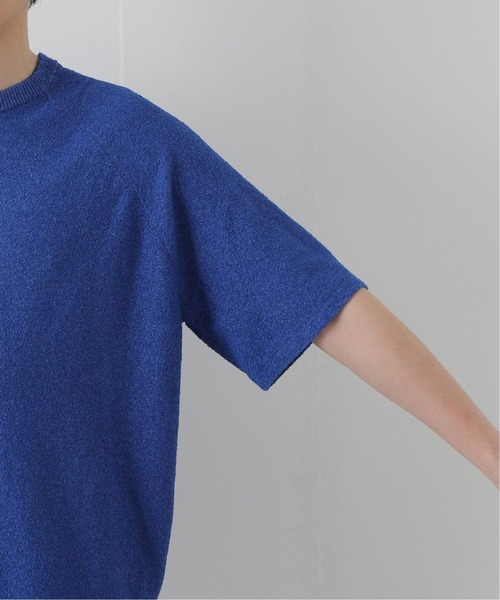 walenode（ウェルノード）の「【walenode / ウェルノード 】ペーパーパイルラグランスリーブT（ニット/セーター・メンズ・ネイビー/グレー/ブルー系その他・1/2）」の11枚目の写真