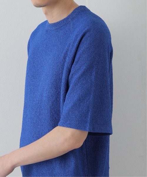walenode（ウェルノード）の「【walenode / ウェルノード 】ペーパーパイルラグランスリーブT（ニット/セーター・メンズ・ネイビー/グレー/ブルー系その他・1/2）」の10枚目の写真