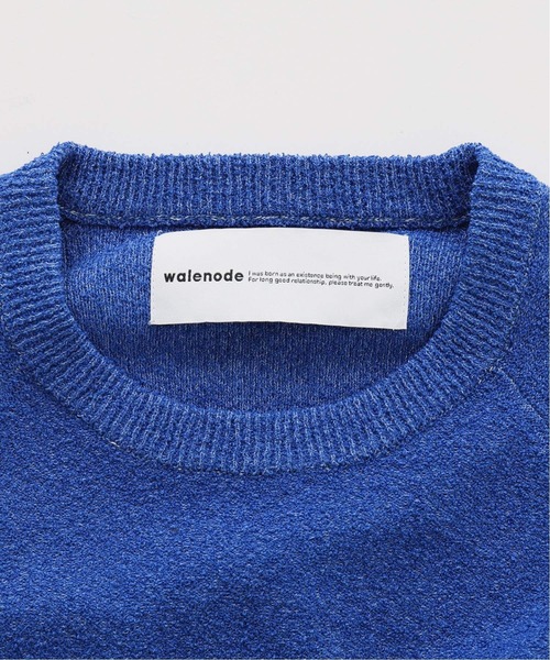 walenode（ウェルノード）の「【walenode / ウェルノード 】ペーパーパイルラグランスリーブT（ニット/セーター・メンズ・ネイビー/グレー/ブルー系その他・1/2）」の8枚目の写真