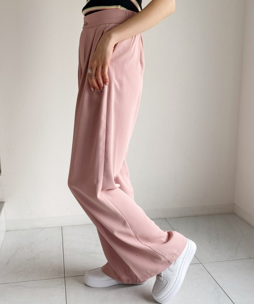 at12:03（アットイチニーゼロサン）の「ハイウエストベルトデザインスラックス（スラックス・レディース・ホワイト/ブラック/ブラウン/ピンク・FREE）」の22枚目の写真