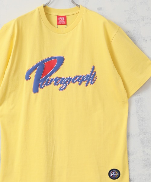 【Paragraph/パラグラフ】ビッグシルエット ロゴ×ナンバリング プリント半袖Tシャツ