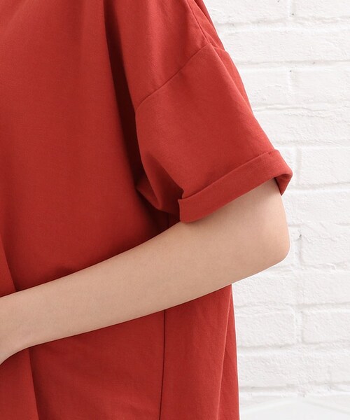 SHOO・LA・RUE(シューラルー)の「◆【接触冷感】バックリボンロングワンピース(ワンピース・レディース・ブラック/レンガ/ライトブルー/カーキ・00)」の12枚目の写真