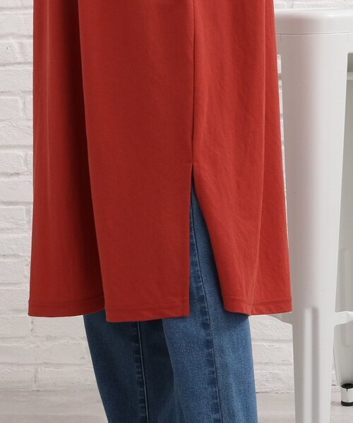 SHOO・LA・RUE(シューラルー)の「◆【接触冷感】バックリボンロングワンピース(ワンピース・レディース・ブラック/レンガ/ライトブルー/カーキ・00)」の9枚目の写真