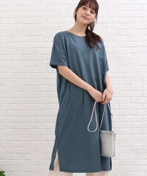 SHOO・LA・RUE(シューラルー)の「◆【接触冷感】バックリボンロングワンピース(ワンピース・レディース・ブラック/レンガ/ライトブルー/カーキ・00)」の14枚目の写真