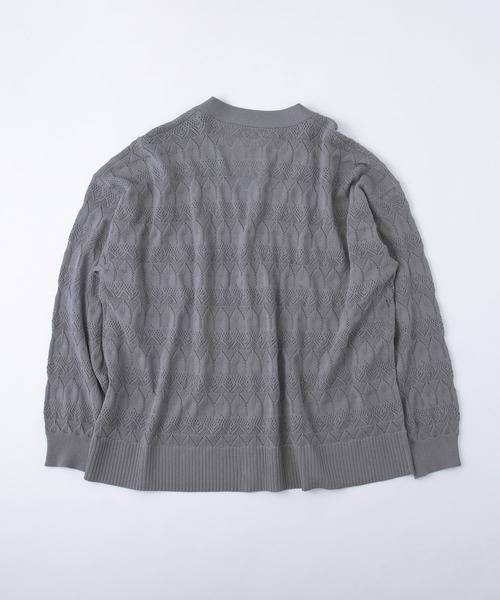 PairPair（ペアペア）の「【ペットとリンクコーデ】透かし編みカーディガン（カーディガン/ボレロ・レディース・アイボリー/グレイッシュブルー・フリー）」の14枚目の写真