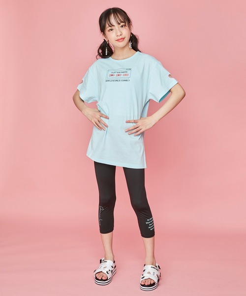 JENNI love（ジェニィラブ）の「防蚊袖ハートくり抜きロング丈Tシャツ（Tシャツ/カットソー・キッズ・オフホワイト/サックスブルー/オレンジ・130cm/140cm/150cm/160cm）」の6枚目の写真