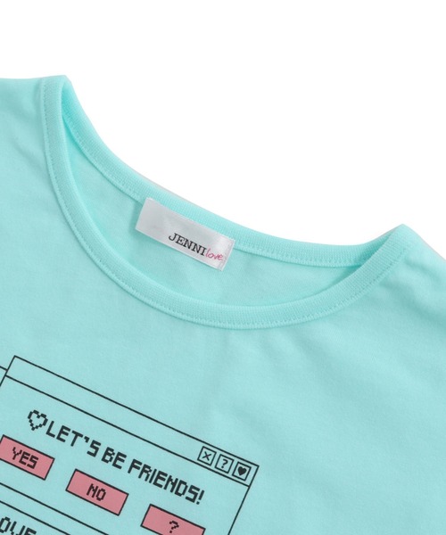 JENNI love（ジェニィラブ）の「防蚊袖ハートくり抜きロング丈Tシャツ（Tシャツ/カットソー・キッズ・オフホワイト/サックスブルー/オレンジ・130cm/140cm/150cm/160cm）」の14枚目の写真