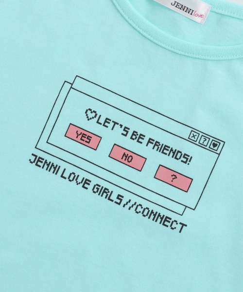 JENNI love（ジェニィラブ）の「防蚊袖ハートくり抜きロング丈Tシャツ（Tシャツ/カットソー・キッズ・オフホワイト/サックスブルー/オレンジ・130cm/140cm/150cm/160cm）」の15枚目の写真