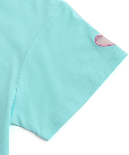 JENNI love（ジェニィラブ）の「防蚊袖ハートくり抜きロング丈Tシャツ（Tシャツ/カットソー・キッズ・オフホワイト/サックスブルー/オレンジ・130cm/140cm/150cm/160cm）」の16枚目の写真