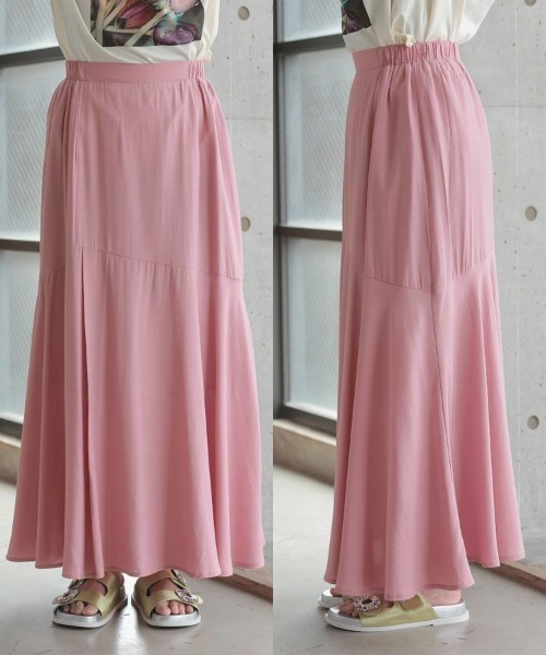 DONOBAN(ドノバン)の「ヴィンテージサテン切替スカート(スカート・レディース・ピンク/イエロー/ブルー・F)」の14枚目の写真