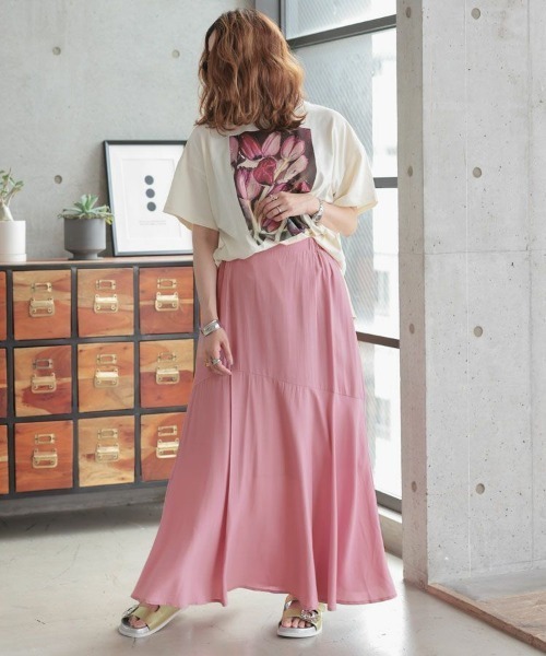 DONOBAN(ドノバン)の「ヴィンテージサテン切替スカート(スカート・レディース・ピンク/イエロー/ブルー・F)」の17枚目の写真