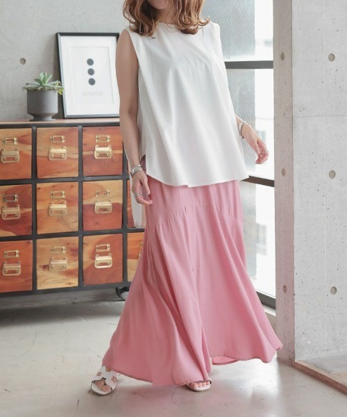 DONOBAN(ドノバン)の「ヴィンテージサテン切替スカート(スカート・レディース・ピンク/イエロー/ブルー・F)」の18枚目の写真