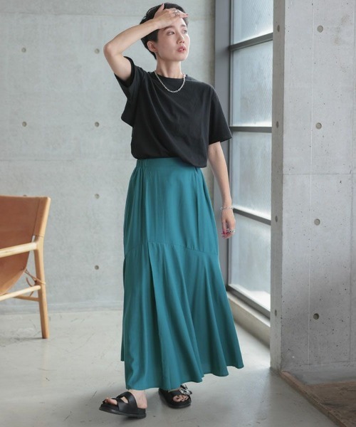 DONOBAN(ドノバン)の「ヴィンテージサテン切替スカート(スカート・レディース・ピンク/イエロー/ブルー・F)」の22枚目の写真