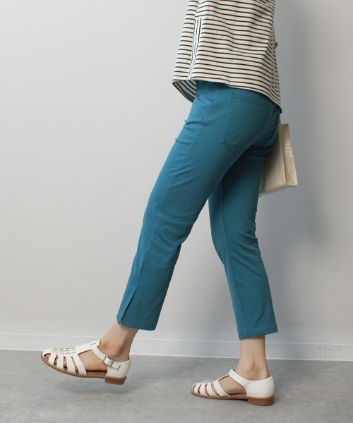 MB mint breeze(エムビーミントブリーズ)の「【M~5L 大きいサイズ】ニットツイル クロップド パンツ(その他パンツ・レディース・ライトグレー/ブラック/ブルー・LL/3L/4L/5L/M/L)」の5枚目の写真