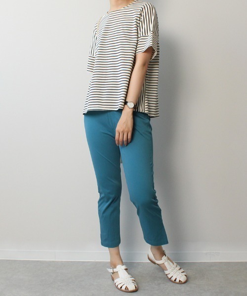 MB mint breeze(エムビーミントブリーズ)の「【M~5L 大きいサイズ】ニットツイル クロップド パンツ(その他パンツ・レディース・ライトグレー/ブラック/ブルー・LL/3L/4L/5L/M/L)」の17枚目の写真