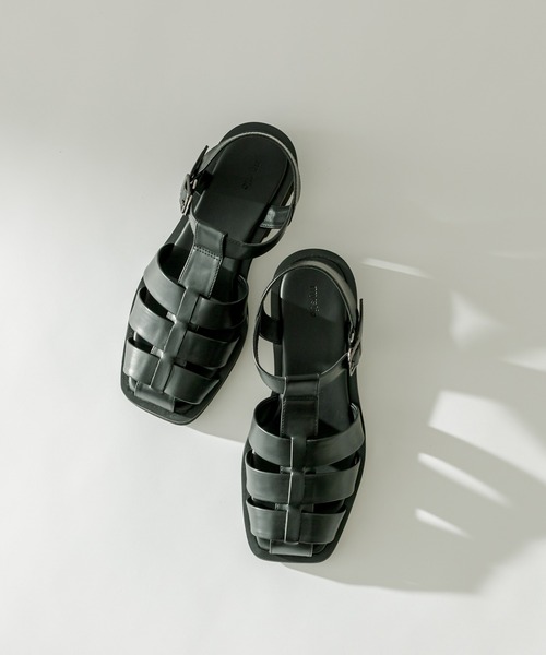 mystic（ミスティック）の「スクエアグルカサンダル（スリッポン・レディース・ホワイト/ブラック・38/36/37）」の5枚目の写真