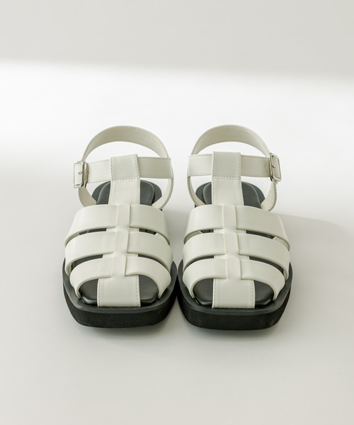 mystic（ミスティック）の「スクエアグルカサンダル（スリッポン・レディース・ホワイト/ブラック・38/36/37）」の10枚目の写真