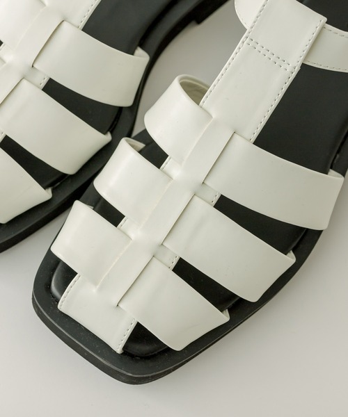 mystic（ミスティック）の「スクエアグルカサンダル（スリッポン・レディース・ホワイト/ブラック・38/36/37）」の13枚目の写真