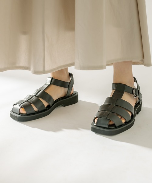 mystic（ミスティック）の「スクエアグルカサンダル（スリッポン・レディース・ホワイト/ブラック・38/36/37）」の17枚目の写真