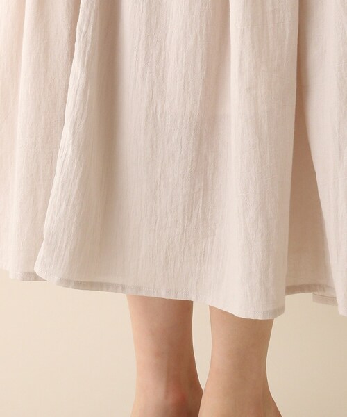 OPAQUE.CLIP（オペークドットクリップ）の「◆異素材ドッキングフレアワンピース（ワンピース・レディース・ライトグレー/ブラック・38/36）」の7枚目の写真