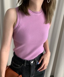Ameri | AMERICAN SLEEVE KNIT TOP(タンクトップ)