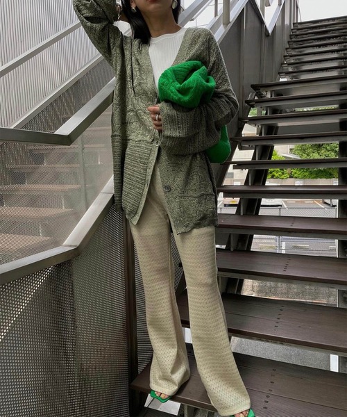 Ameri VINTAGE - 奈央さんリアルバイ！AMERICAN SLEEVE KNIT TOP Ameri（アメリ）の「AMERICAN SLEEVE KNIT TOP（タンクトップ