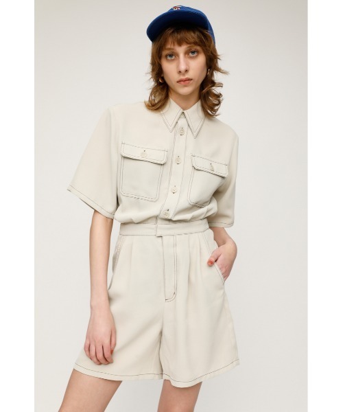 SLY STITCH SHORT ROMPERS ステッチ ロンパース