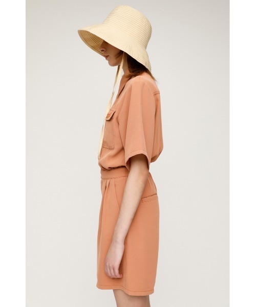 SLY（スライ）の「STITCH SHORT ROMPERS ステッチ ロンパース（つなぎ 