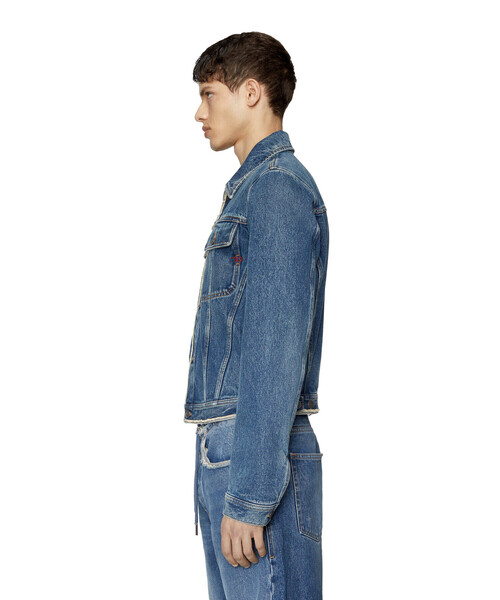 DIESEL（ディーゼル）の「メンズ 22FW デニム ジャケット ダメージ加工
