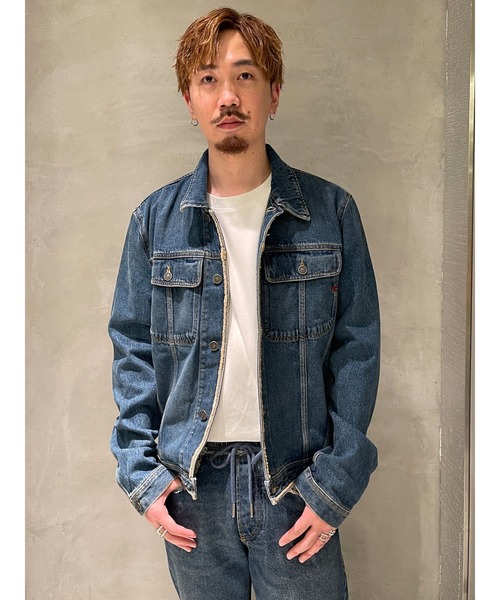 DIESEL（ディーゼル）の「メンズ 22FW デニム ジャケット ダメージ加工