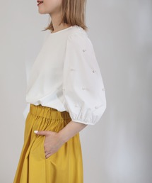 PICCIN | 袖パールプルオーバー(Tシャツ/カットソー)