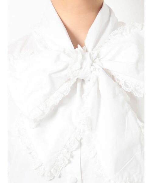 merry jenny(メリージェニー)の「フリルリボンボウタイブラウス(シャツ/ブラウス・レディース・ブラック/オフホワイト/ブルー・FREE)」の21枚目の写真