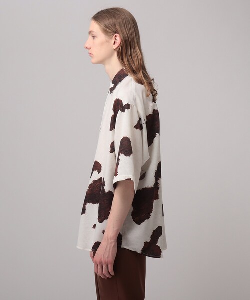 tk.TAKEO KIKUCHI(ティーケータケオキクチ)の「◆アニマルプリントオーバーシャツ(シャツ/ブラウス・メンズ・ホワイト系6/ブラック系3・01/02/03)」の8枚目の写真
