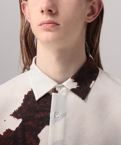 tk.TAKEO KIKUCHI(ティーケータケオキクチ)の「◆アニマルプリントオーバーシャツ(シャツ/ブラウス・メンズ・ホワイト系6/ブラック系3・01/02/03)」の7枚目の写真