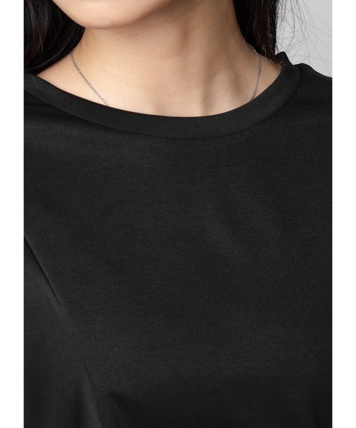 Adoon plain(アドーンプレーン)の「フリルスリーブトップス(Tシャツ/カットソー・レディース・ホワイト/ブラック/ダークブルー・FREE)」の15枚目の写真